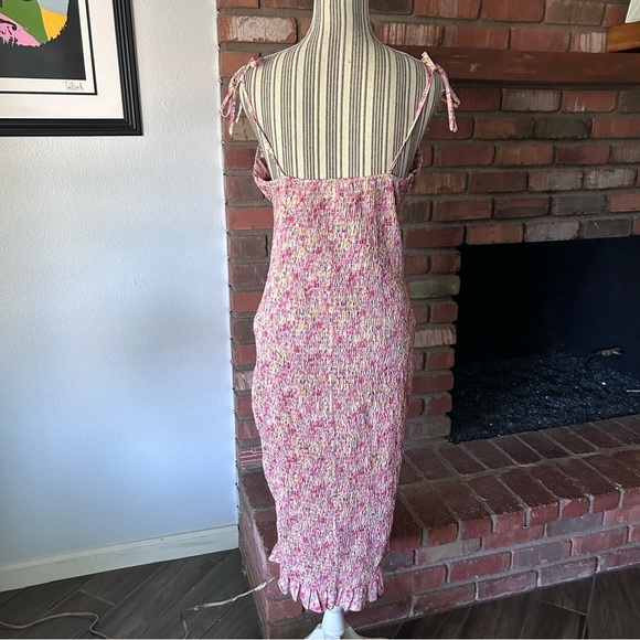 SNDYS Newport Smocked Midi Dress in Sunset Floral Sz 10 - Picture 8 of 10
